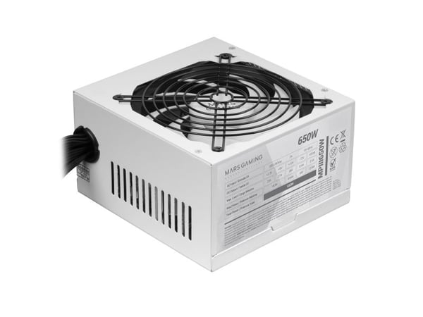Mars Gaming MPIII650, 650 W, 200 - 240 V, 50/60 Hz, 7 A, Aktiv, 180 W