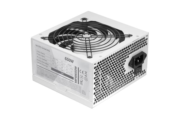 Mars Gaming MPIII650, 650 W, 200 - 240 V, 50/60 Hz, 7 A, Aktiv, 180 W