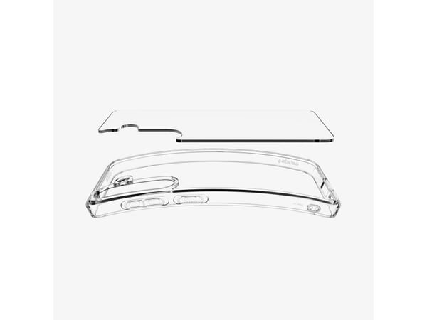 SPIGEN futerał ULTRA HYBRID til SAMSUNG S25 krystallklar