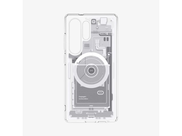 Spigen Ultra Hybrid Zero One (MagFit), deksel, Samsung, Galaxy S25 Ultra, 17,5 cm (6,9"), hvit