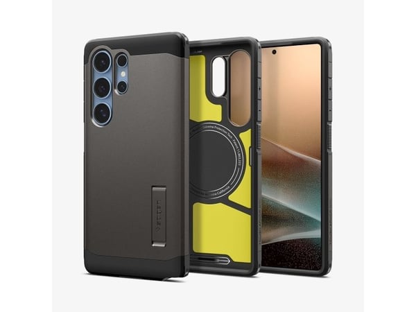 SPIGEN TOUGH ARMOR-deksel kompatibel med MagSafe for SAMSUNG S25 Ultra gunmetal