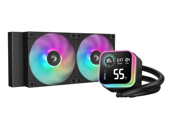 DeepCool LQ240, Nestejäähdytyspakkaus, 12 cm, musta