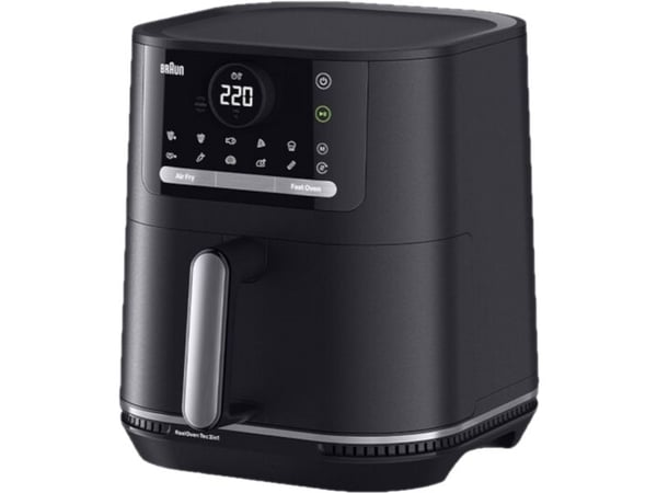 Braun HF5050, Varmluftsfrityr, 5,7 l, 80 °C, 220 °C, Single/enkelt, Svart, Grå