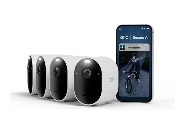 Arlo Pro 6 - 2025 Edition - nettverksovervåkingskamera - utendørs, innendørs - værbestandig - farge (Dag og natt) - lyd - trådløs - Wi-Fi (en pakke 4)