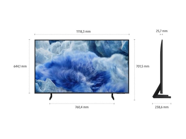 Samsung GQ50Q8FAAU - 50" Diagonalklasse Q8F Series LED-bakgrunnsbelyst LCD TV - QLED - Smart TV - Tizen OS - 4K UHD (2160p) 3840 x 2160 - HDR - Qua...