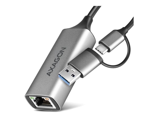 AXAGON ADE-TXCA - Nettverksadapter - USB-C 3.2 Gen 1 / USB-A 3.2 Gen 1 - Gigabit Ethernet x 1
