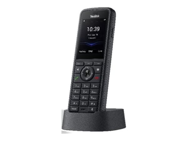 Yealink W59R Pro - Trådløst ekstra håndsett - med Bluetooth-grensesnitt med anrops-ID - DECT - treveis anropskapasitet - svart Yealink W59R Pro - Trådløst ekstra håndsett - med Bluetooth-grensesnitt med anrops-ID - DECT - treveis anropskapasitet - svart