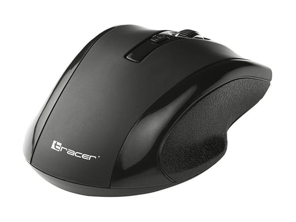 Tracer Deff - Mus - høyre- og venstrehåndet - optisk - 7 knapper - trådløs - 2.4 GHz - USB trådløs mottaker - svart