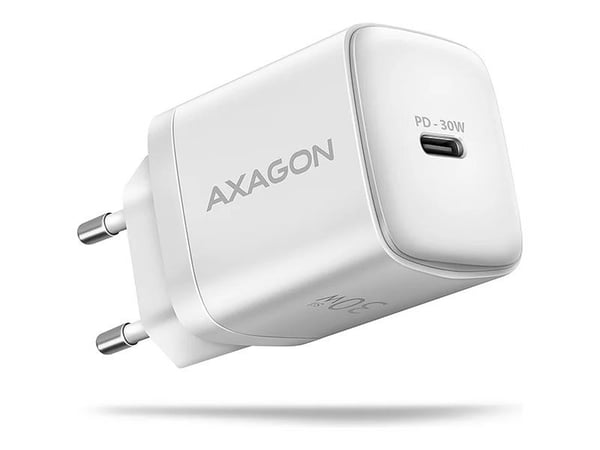 AXAGON ACU-PD30W - Strømadapter - 30 watt - 3 A - PD 2.0, PD 3.0, QC 2.0, QC 3.0, QC 4.0+, Huawei Fast Charge, PD/PPS, AFC, SFC (USB-C) - hvit
