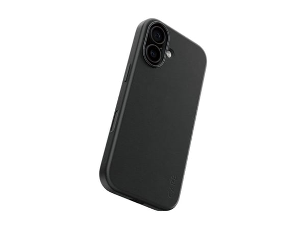 CARE by PanzerGlass Solo - Bagsidecover til mobiltelefon - MagSafe-kompatibilitet - polyuretan, polykarbonat - sort - for Apple iPhone 17
