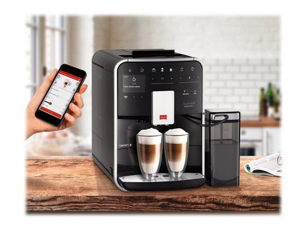 Melitta CAFFEO Barista TS Smart - Automatisk kaffemaskin med melkeskummer - 15 bar - svart