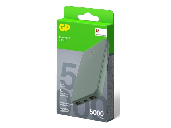 GP Batteries 405210, 5000 mAh, Lithium Polymer (LiPo), 5 V, Grå