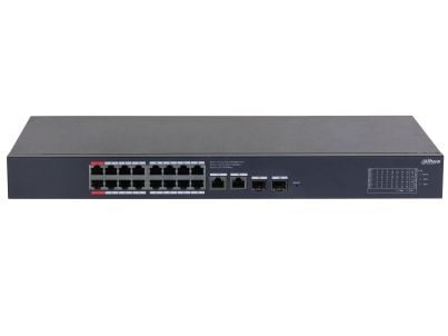 Dahua Technology CS4220-16GT-135, hanterad, L2, Gigabit Ethernet (10/100/1000), Strömförsörjning via Ethernet (PoE) stöd, Rackmontering