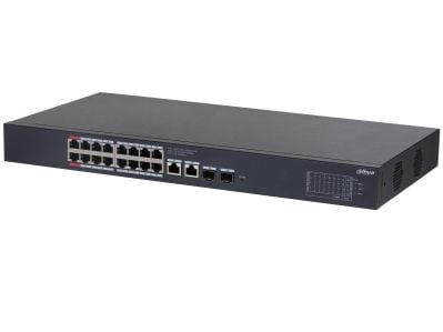 Dahua Technology CS4220-16GT-135, hanterad, L2, Gigabit Ethernet (10/100/1000), Strömförsörjning via Ethernet (PoE) stöd, Rackmontering