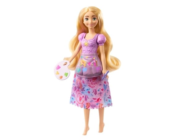 Disney Princess Rapunzel 2-i-1 Stories-modedukke, Minidukke, Pige, 3 År, Dreng/Pige, 90 mm, Flerfarvet