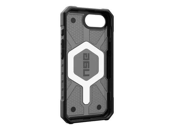 UAG Pathfinder Clear Magsafe - beskyttelsesdeksel for iPhone 16e (2025) kompatibel med MagSafe (aske)