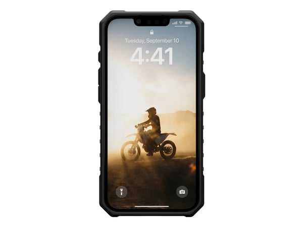 UAG Pathfinder Clear Magsafe - beskyttelsesdeksel for iPhone 16e (2025) kompatibel med MagSafe (aske)
