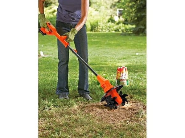 Black & Decker BETL1820L-QW, Elektrisk jordfreser, 16 cm, Oransje, Batteri, 18 V, Lithium-Ion (Li-Ion)