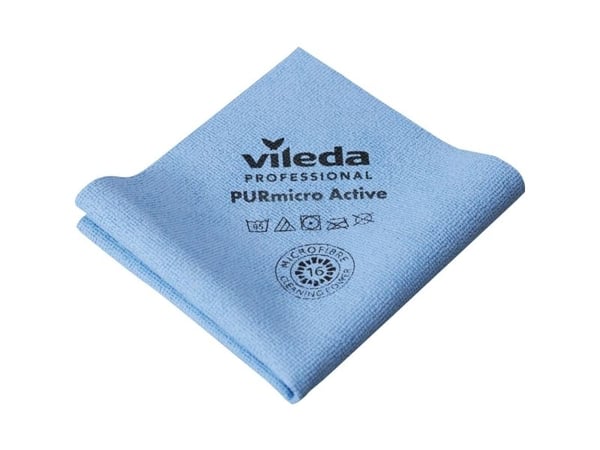 Rengøringsklud, Vileda PURmicro Active, 35x38cm - (20 stk.)