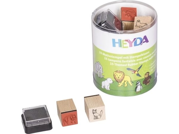 HEYDA 204888491, Frimerkesett for barn, Flerfarget