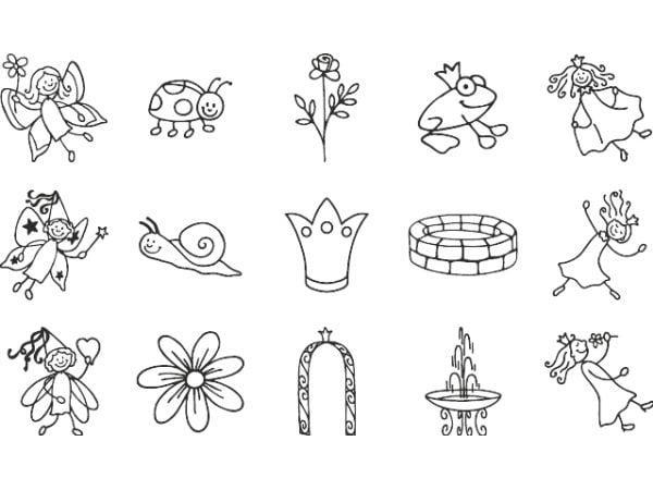 HEYDA 204888487, Lasten leimasinsetti, Monivärinen