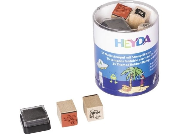 HEYDA 204888486, Frimerkesett for barn, Flerfarget