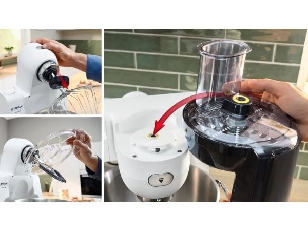 Bosch Serie 6 MUMS6EW22, 5,5 l, Hvit, Rotasjon, 3,5 kg, 3,5 kg, 1,1 m