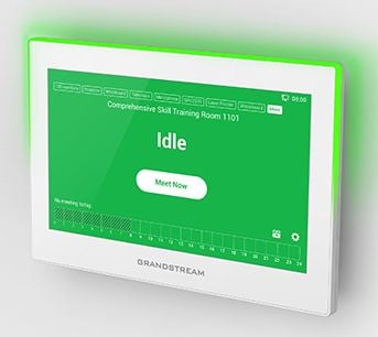 Grandstream GSC3574 - IP-intercomstasjon - kablet, trådløs - Bluetooth 5.0, 802.11a/b/g/n/ac/ax - 2.4 Ghz, 5 GHz - 10/100 Ethernet - hvit