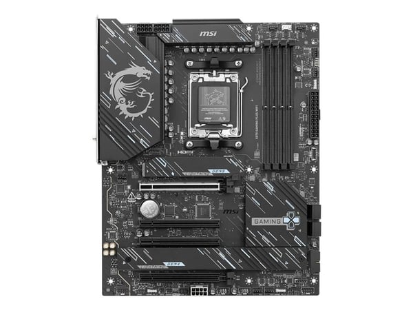 MSI X870 GAMING PLUS WIFI - Hovedkort - ATX - Socket AM5 - AMD X870 Chipset - USB4, USB-C 3.2 Gen 2x2, USB 3.2 Gen 2, USB 3.2 Gen 1 - 5 Gigabit Eth...
