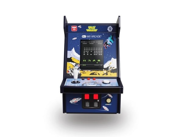 My Arcade Space Invaders Micro Player Pro, Multifärg, Home-knapp, 6,98 cm (2.75"), USB/Batteri, AA, Alkalisk