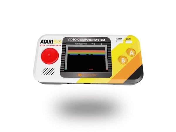 My Arcade Atari Pocket Player Pro, Flerfarget, D-pute, Valg-knapp, Startknapp, 6,98 cm (2.75"), 3,5 mm, USB/batteri, AA