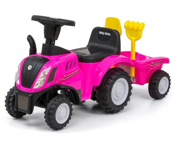 Milly Mally Ride On Vehicle New Holland T7 Traktor rosa