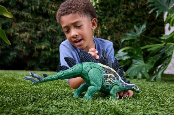 Jurassic World GIGANTIC THRASHERS Stegosaurus, 4 år, Grønn, Plast