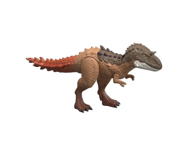 Jurassic World Gigantic Thrashers Gorgosaurus-dinosaurieactionfigur, 2 attacker och en utvecklingsfunktion, 4 År, Multifärg, Plast