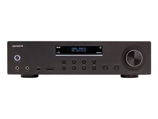 Aiwa AMR-200DAB/BK, 2.0 kanaler, 100 W, 0,1%, 80 dB, 200 W, 20 - 20000 Hz