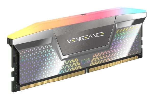 CORSAIR Vengeance RGB - DDR5 - sats - 48 GB: 2 x 24 GB - DIMM 288-pin - 4000 MHz / PC5-64000 - CL38 - klockad oförbufferad - silver