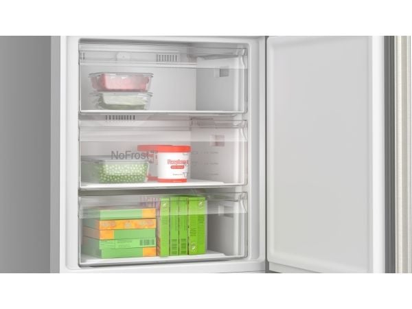 Bosch Serie 4 KGN492IAF, 440 l, SN-T, 11,5 kg/24t, A, Fresh zone compartment, Rustfritt stål