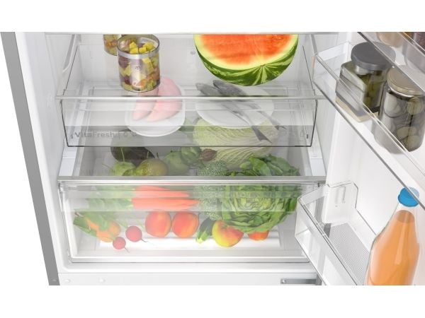 Bosch Serie 4 KGN492IAF, 440 l, SN-T, 11,5 kg/24t, A, Fresh zone compartment, Rustfritt stål