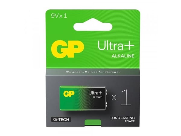 GP Ultra Plus - Batteri 9V - Alkalisk