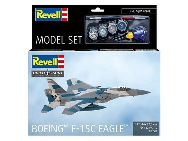 Plastmodell Boeing F15C Eagle 1:72 sett