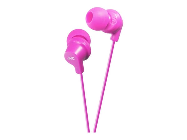 JVC HA-FX10 - Hörlurar - inuti örat - kabelansluten - 3,5 mm kontakt - ljudisolerande - rosa