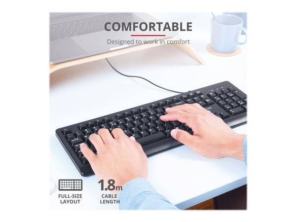 Trust TK-150 - Tangentbord - USB - QWERTY