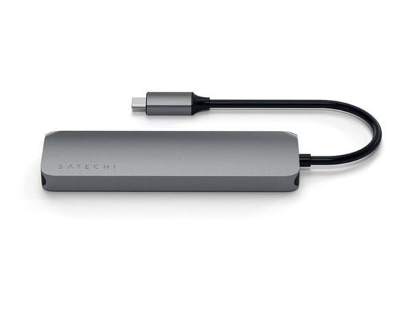 "Satechi USB-C Multiport Pro - Space Grey" - avaruusharmaa