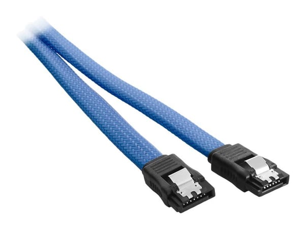 CableMod ModMesh - SATA-kabel - Serial ATA 150/300/600 - SATA (hunn) til SATA (hunn) - 60 cm - lys blå