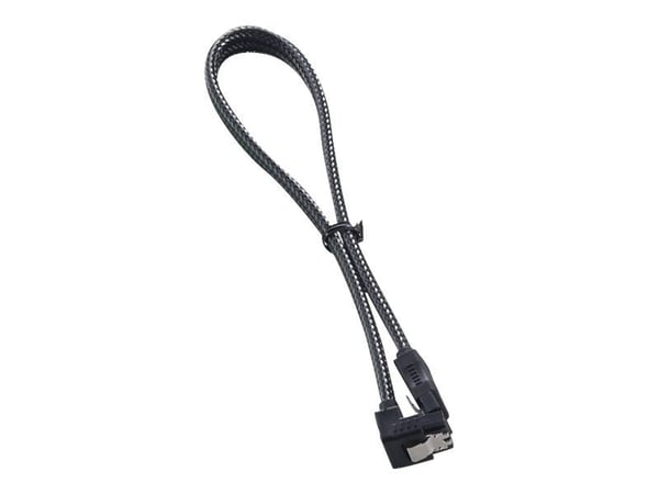 Cablemod CM-CAB-RSAT-N30KC-R, 0,3 m, SATA III, Naaras/naaras, Hiili, Suora, Oikea