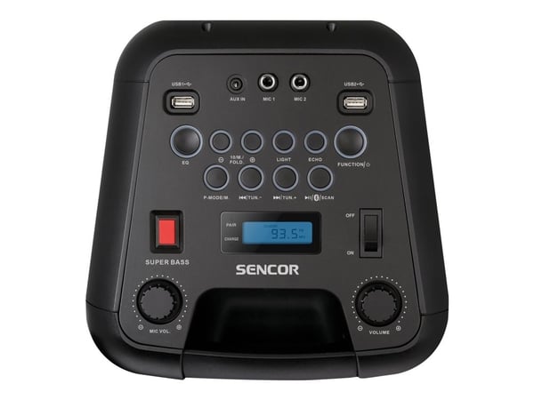 Sencor SSS 3800 - Högtalare - trådlös - Bluetooth - 60 Watt - svart