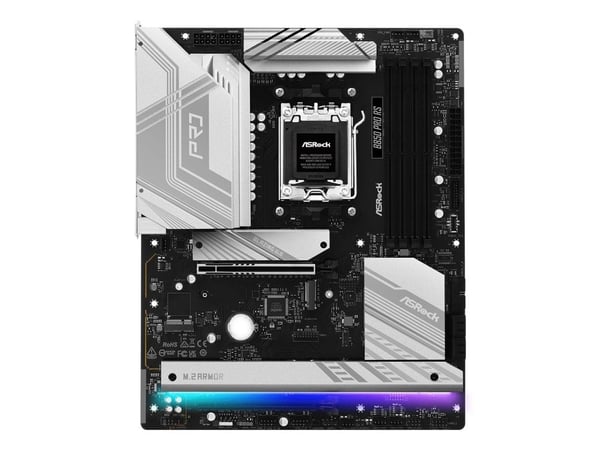 ASRock B850 Pro RS - Hovedkort - ATX - Socket AM5 - AMD B850 Chipset - USB-C 3.2 Gen 2x2, USB-C 3.2 Gen2, USB-C 3.2 Gen 1, USB 3.2 Gen 1 - 2.5 Giga...