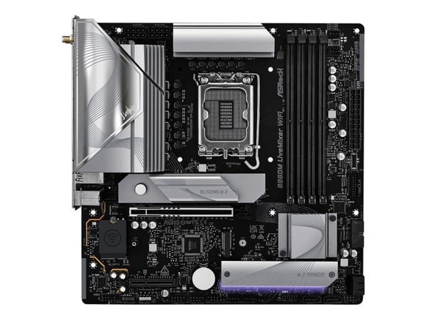 ASRock B860M LiveMixer WiFi - Hovedkort - micro ATX - LGA1851-sokkel - B860 Chipset - USB-C 3.2 Gen 1, USB 3.2 Gen 1, USB4 - 2.5 Gigabit LAN, Bluet...