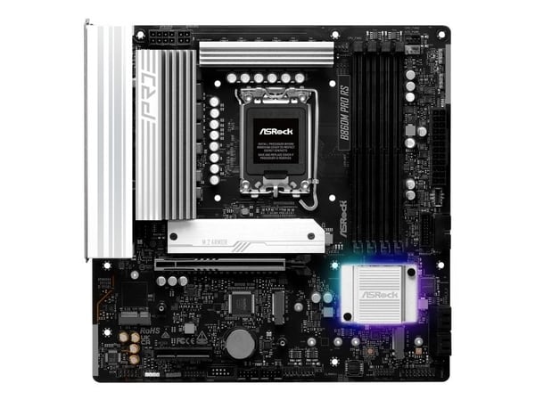 ASRock B860M Pro RS - Hovedkort - micro ATX - LGA1851-sokkel - B860 Chipset - USB-C 3.2 Gen 2x2, USB 3.2 Gen 1, USB-C 3.2 Gen 1 - 2.5 Gigabit LAN -...