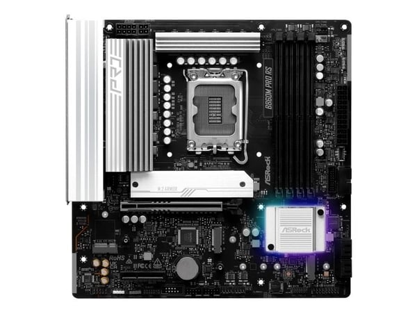 ASRock B860M Pro RS - Hovedkort - micro ATX - LGA1851-sokkel - B860 Chipset - USB-C 3.2 Gen 2x2, USB 3.2 Gen 1, USB-C 3.2 Gen 1 - 2.5 Gigabit LAN -...